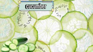 TOO many cucumbers into pieces